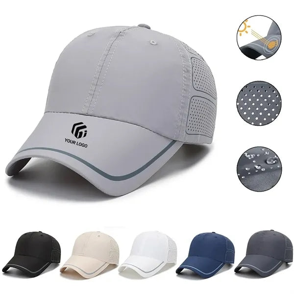 Unisex oversize mesh uv quick dry outdoor sport baseball cap