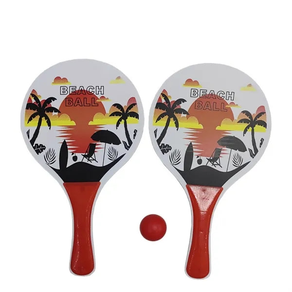 Wood Badminton Paddle Beach Racket