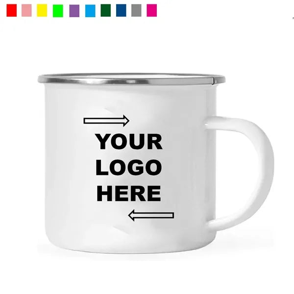 Printed Logo Enamel Mug