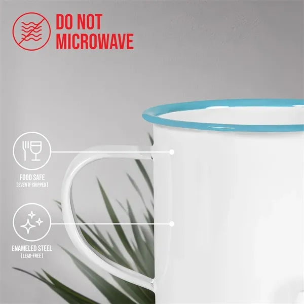 Printed Logo Enamel Mug