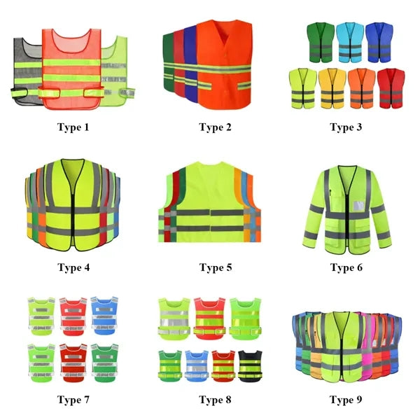 Safety Vests With Reflective Tape