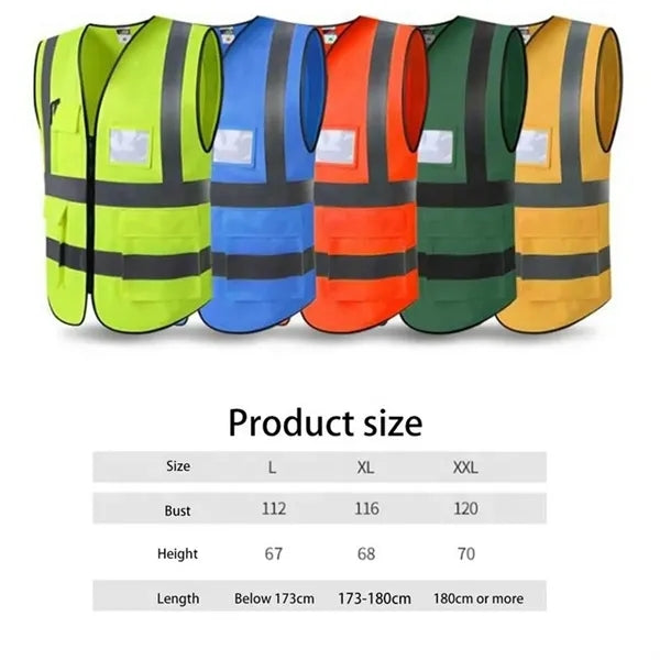 Safety Vests With Reflective Tape