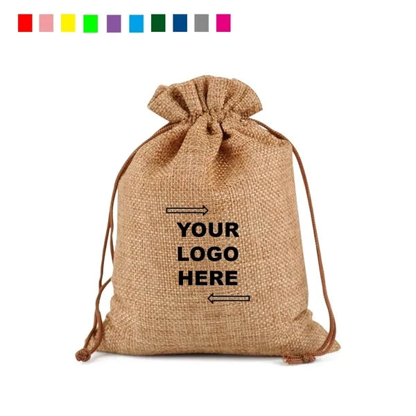 Burlap Gift Bags With Drawstring
