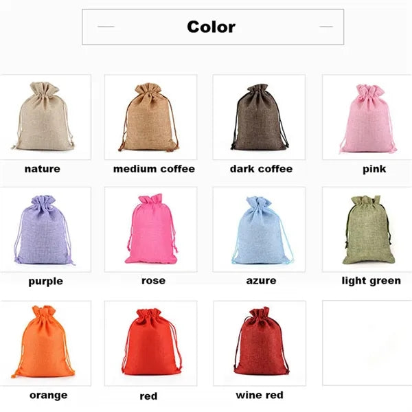 Burlap Gift Bags With Drawstring