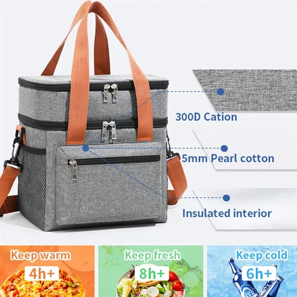 Double Deck Insulated Lunch Box