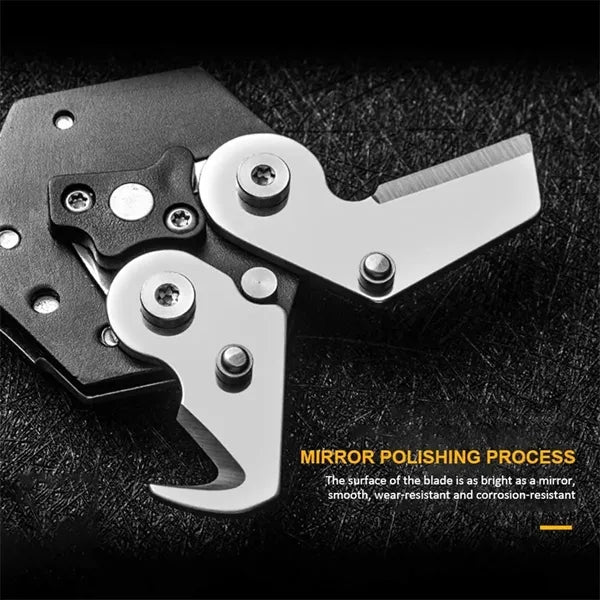9-in-1 Hexagonal Survival Keychain Tool