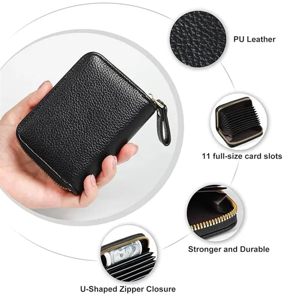 11 Slots RFID Credit Card Holder Wallet