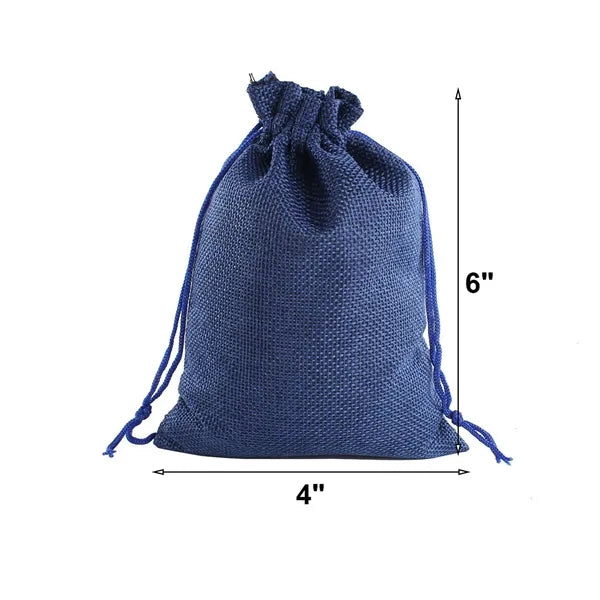 Hessian Linen Drawstring Bag