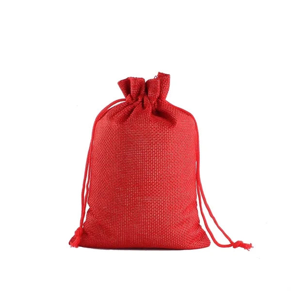 Hessian Linen Drawstring Bag