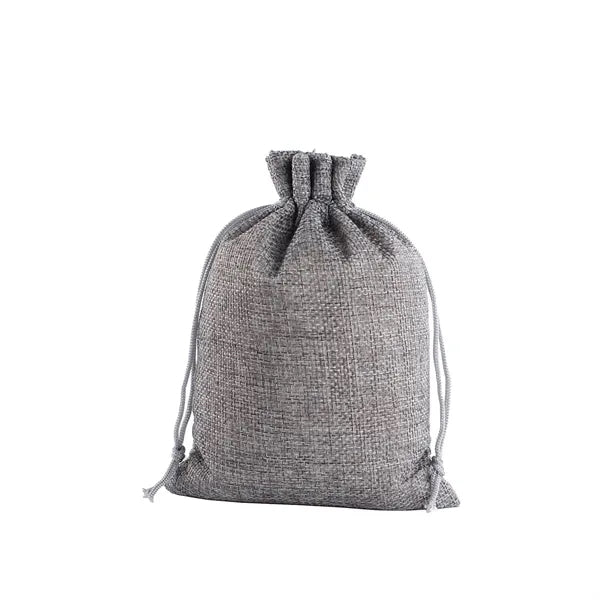 Hessian Linen Drawstring Bag