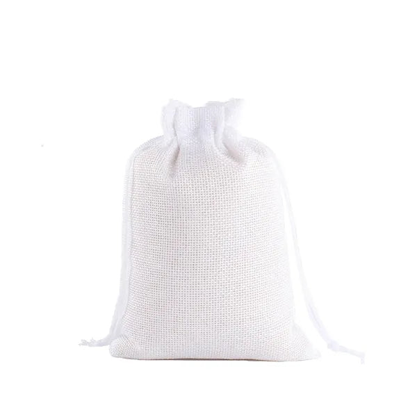 Hessian Linen Drawstring Bag