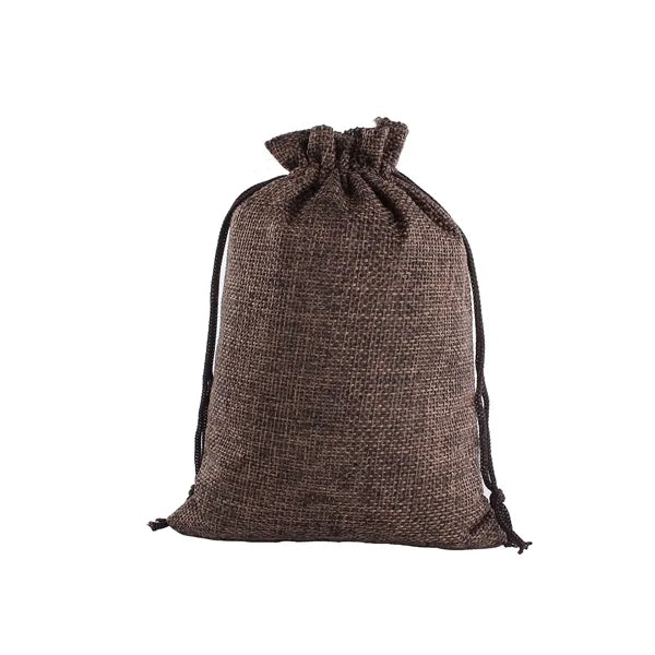 Hessian Linen Drawstring Bag
