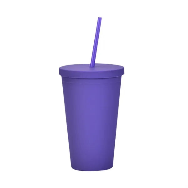 16oz Cups with Lids and Straws