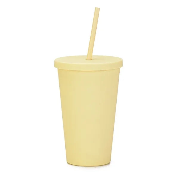 16oz Cups with Lids and Straws
