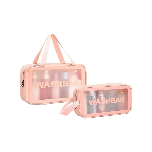 2 Pieces Clear Makeup Bag