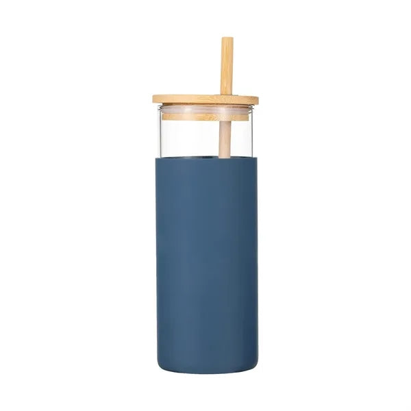 20oz Glass Tumbler with Bamboo Lid
