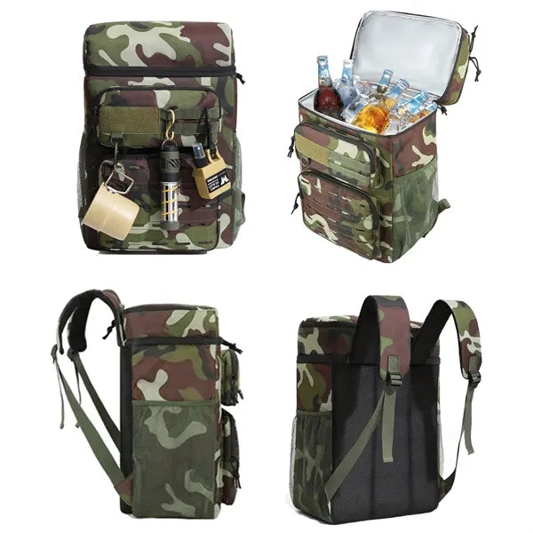 34-Can Camo Tactical Backpack Cooler