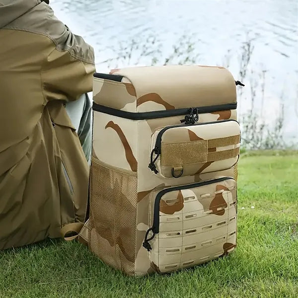 34-Can Camo Tactical Backpack Cooler