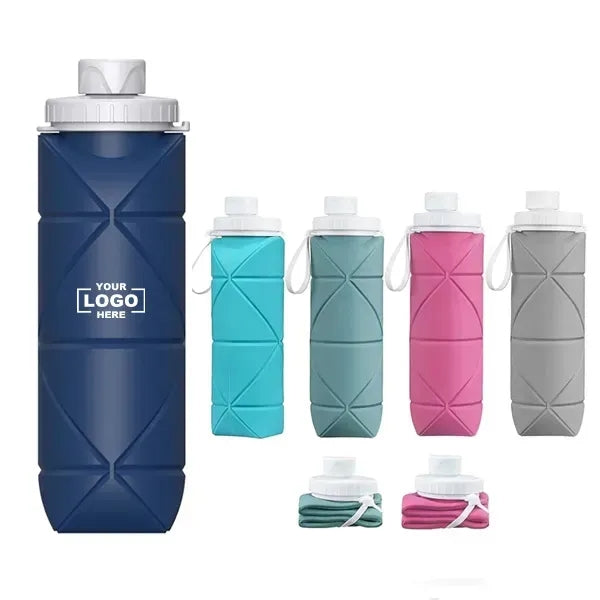 20Oz Silicone Collapsible Water Bottle