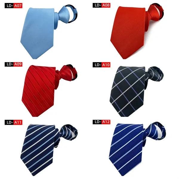 Zipper Pre Tied Ties for Men