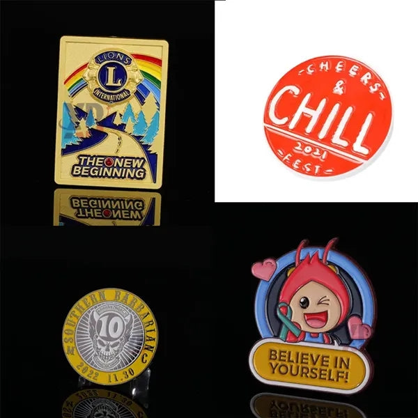Metal Enamel Lacquered Badge