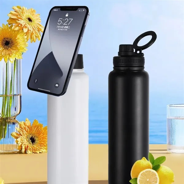 Water Bottle with Phone Holder