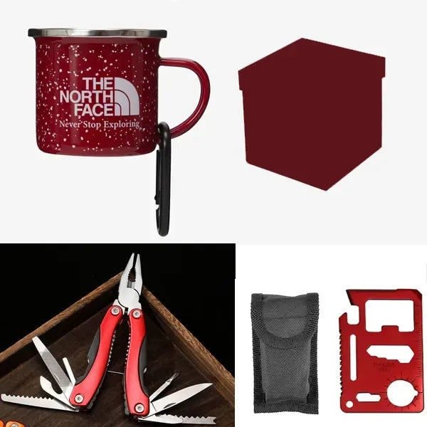 Campfire Gift Set - Camping Mug and Multi-Tool