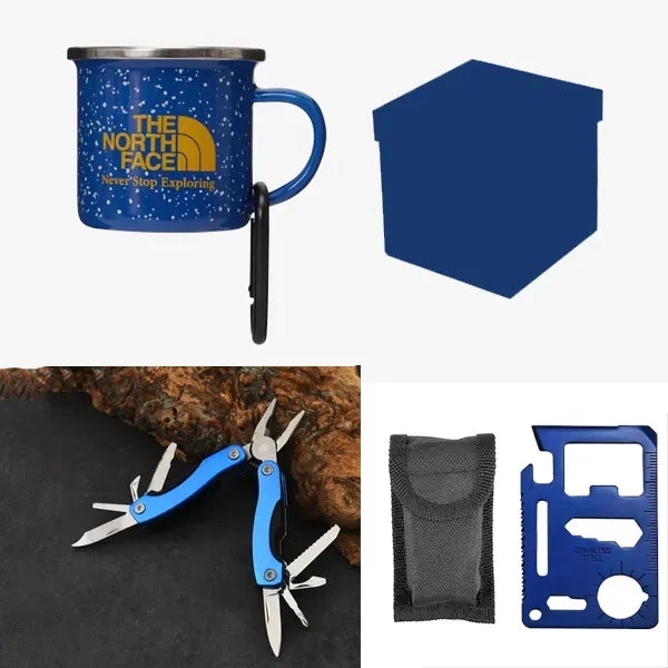 Campfire Gift Set - Camping Mug and Multi-Tool