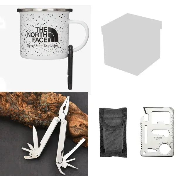 Campfire Gift Set - Camping Mug and Multi-Tool