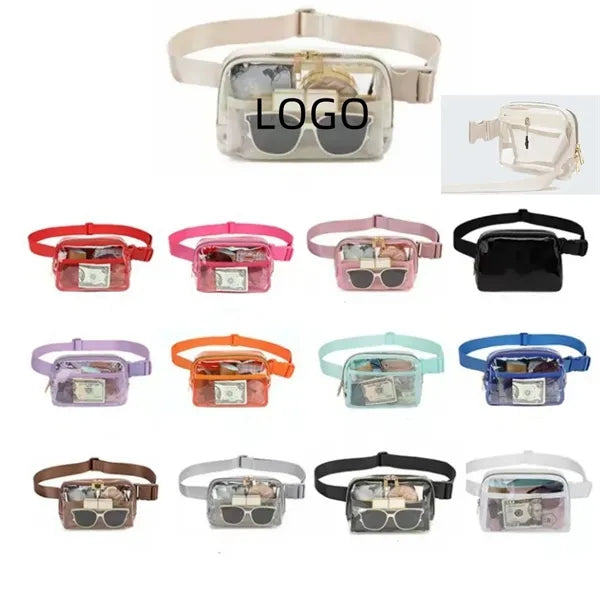 Clear Fanny Bag With Adjustable Shoulder Strap
