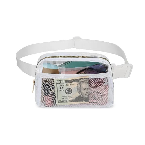 Clear Fanny Bag With Adjustable Shoulder Strap