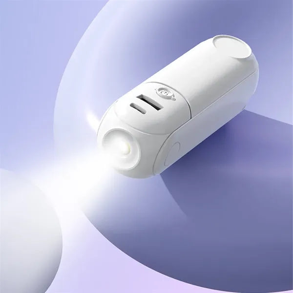 Versatile 5-in-1 Mirror Power Bank Holder Flashlight Fan