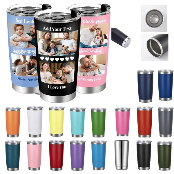 20OZ Customized Photo Stainless Steel Coffee Cup