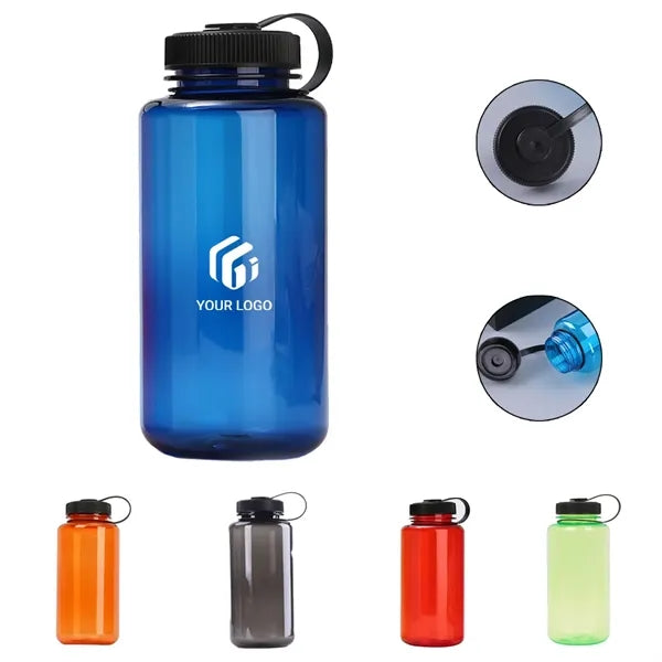 Large Capacity Clear Leak Proof Wide Mouth Water Bottle