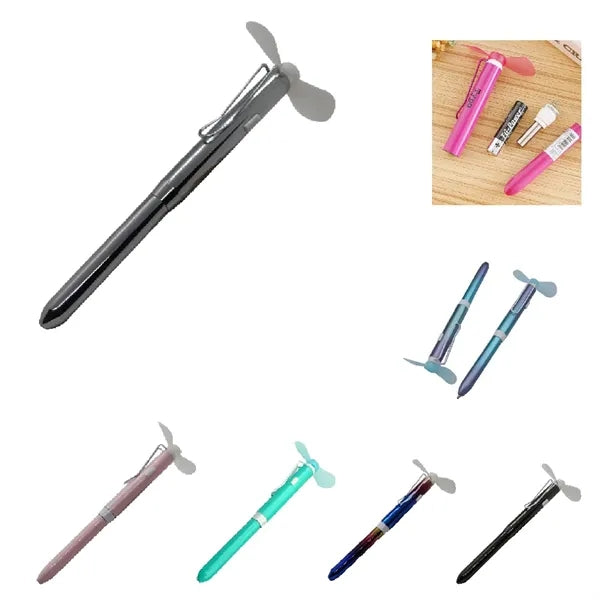 Mini Fan Electronic Metal Ballpoint Pen
