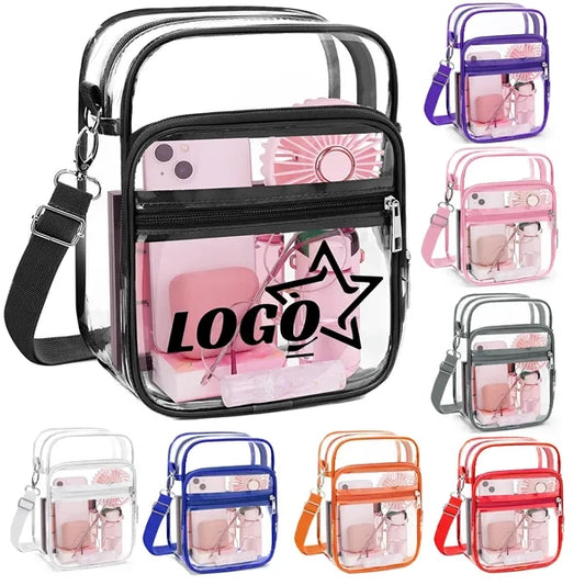 Clear PVC Crossbody Bag
