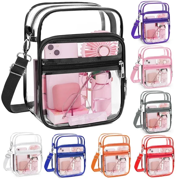Clear PVC Crossbody Bag