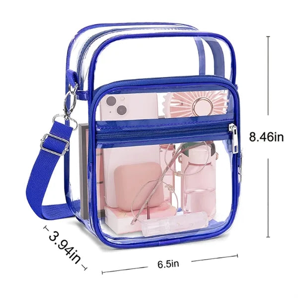Clear PVC Crossbody Bag