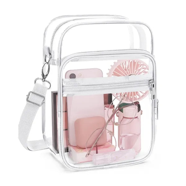 Clear PVC Crossbody Bag