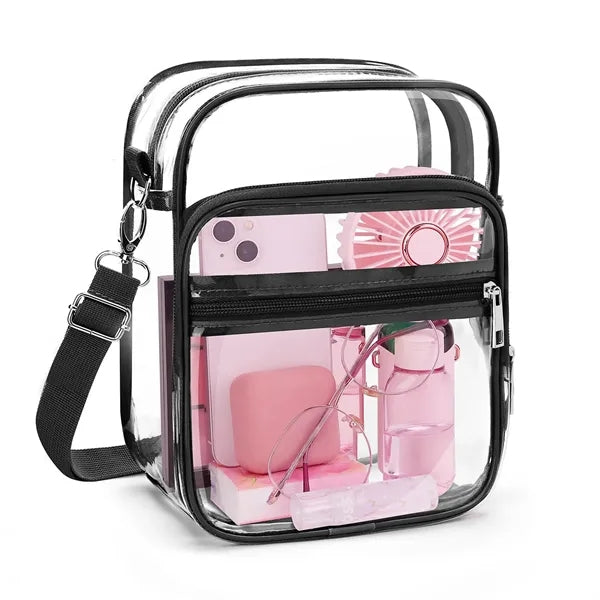 Clear PVC Crossbody Bag