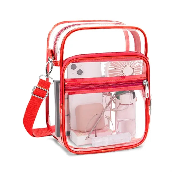 Clear PVC Crossbody Bag