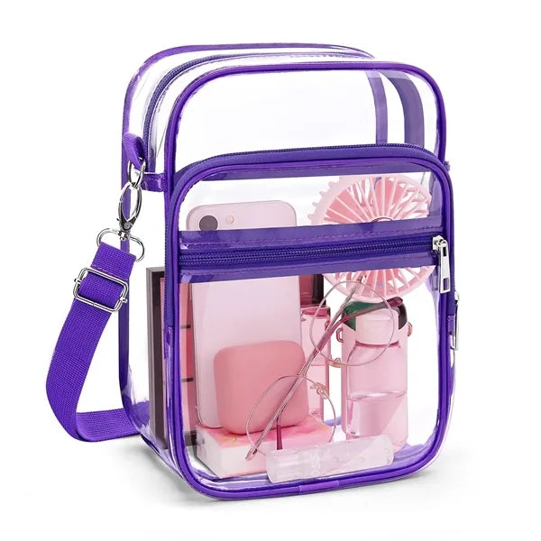 Clear PVC Crossbody Bag