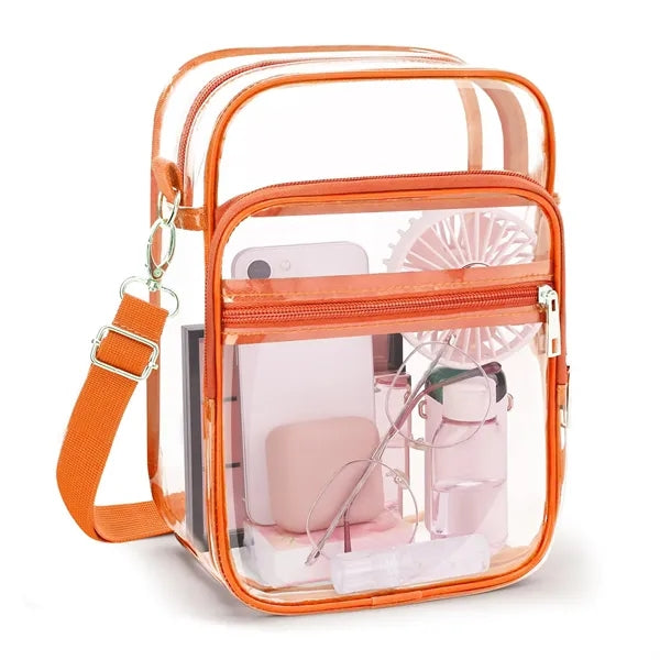 Clear PVC Crossbody Bag