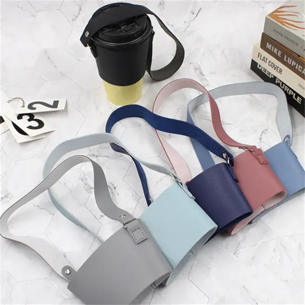 Leather Anti-scald Water Bottle Bag