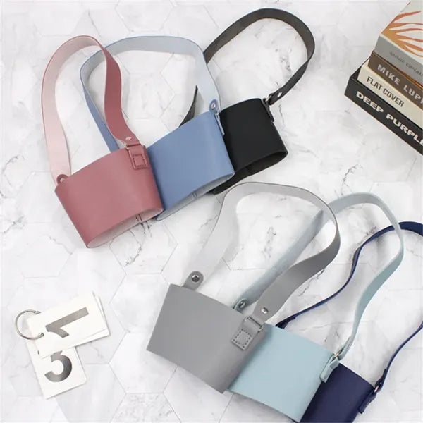 Leather Anti-scald Water Bottle Bag