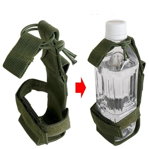 Multi-use nylon webbing water bottle bag