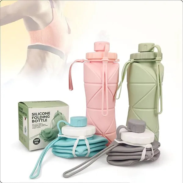 Foldable Round Water Bottle