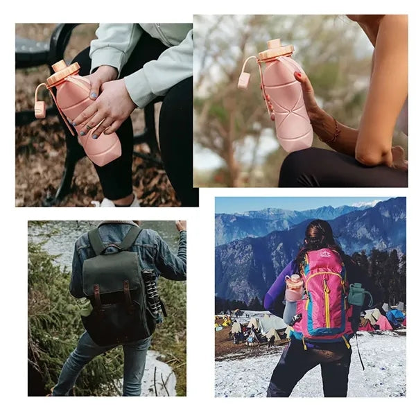 Foldable Round Water Bottle