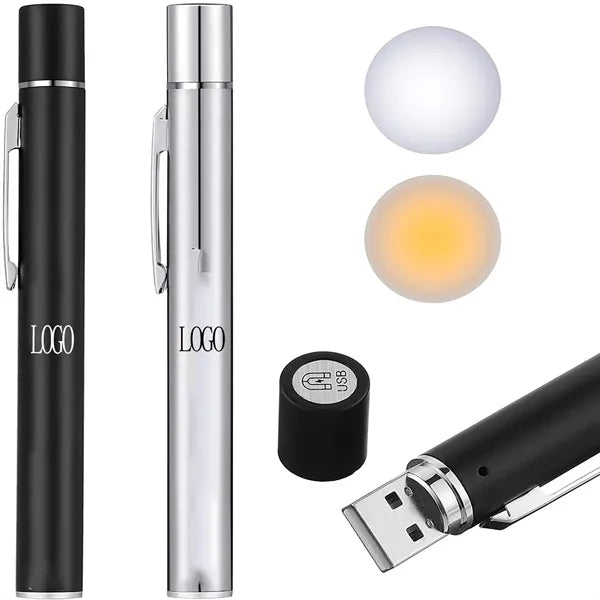 USB Rechargeable LED Flashlight Pen