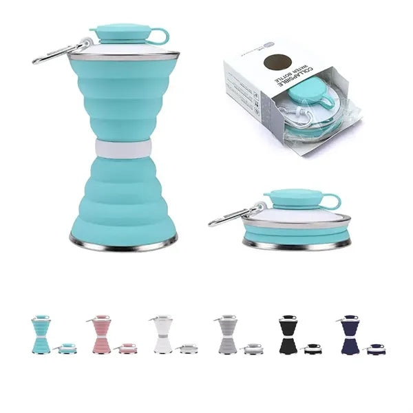 Silicone collapsible water bottle